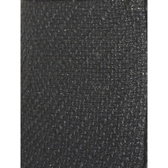 MNG Casual Small Black Metallic Thread Woven Faux Wrap Style Short Skirt - Picture 6 of 8